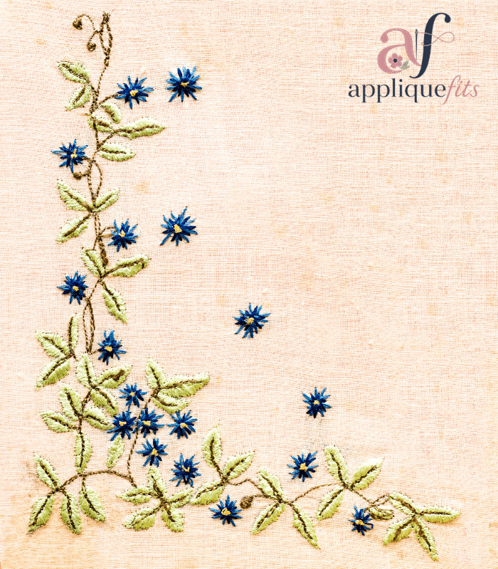 easy hand embroidery border designs