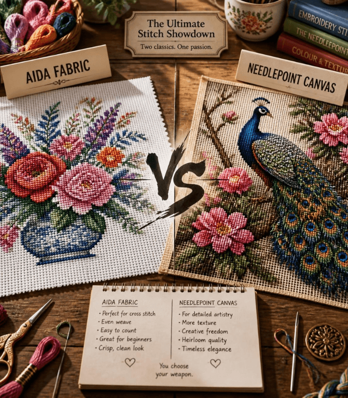 Aida vs Needlepoint Canvas