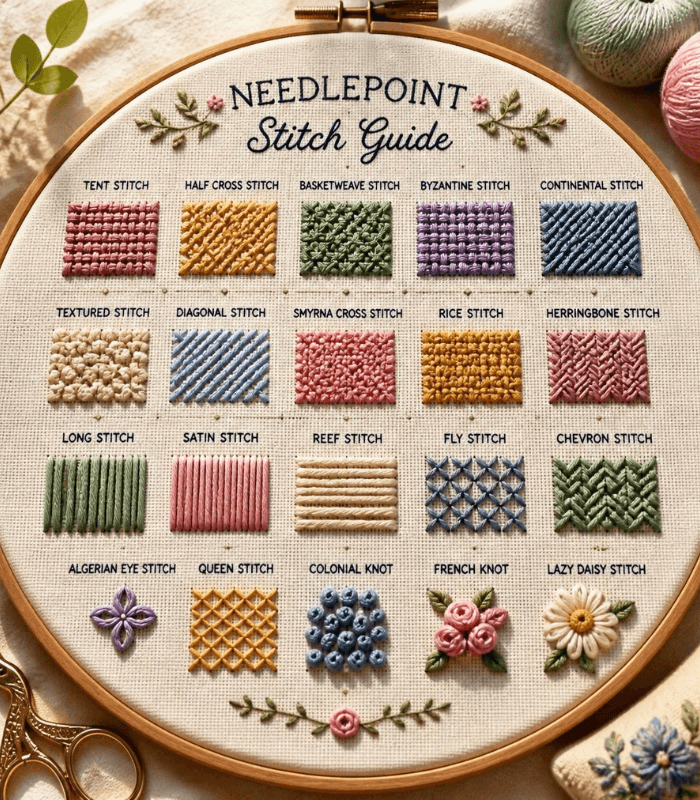 Needlepoint Stitch Types