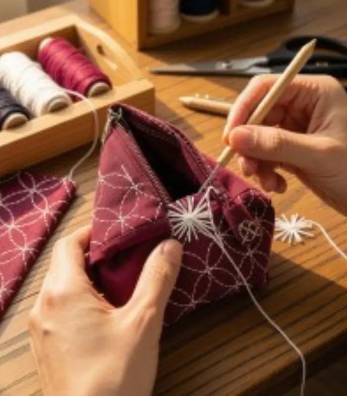 A Sashiko Purse Project