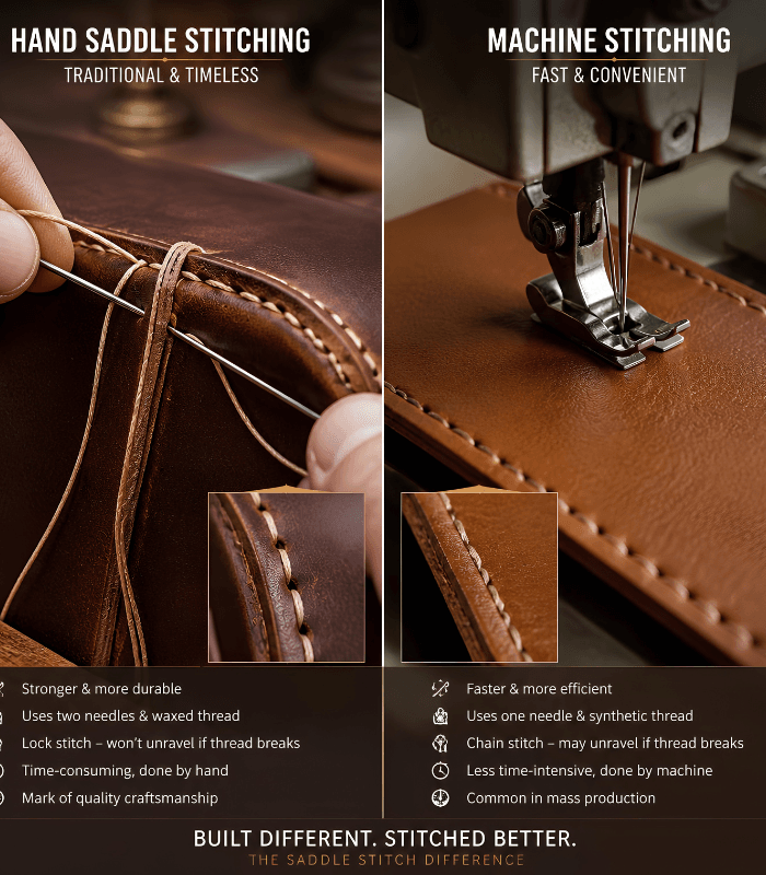 comparison of leather stitching methods